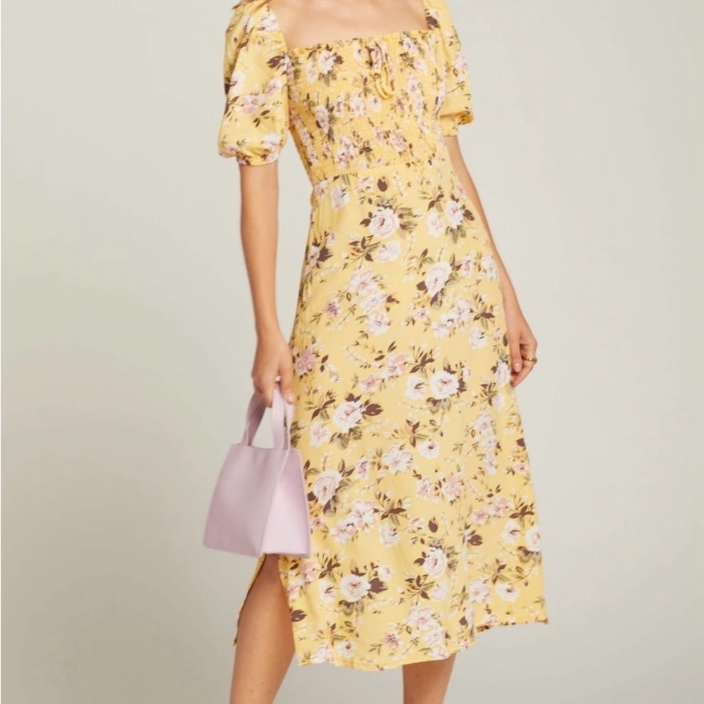 FAITHFULL THE BRAND Majorelle midi dress